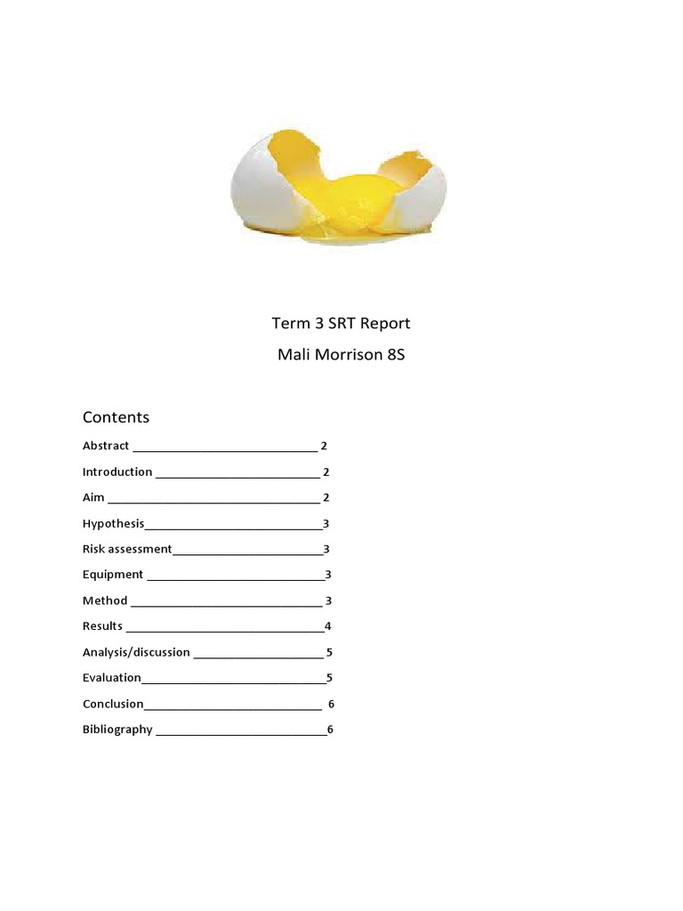 Egg Drop Report PDF Newton's Laws Of Motion Force