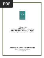 Architects Act 1967 Amendments Up To Feb 2015