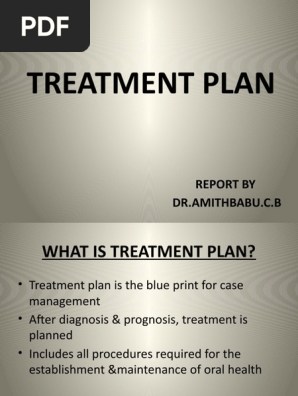 Treatment Plan in endodontics