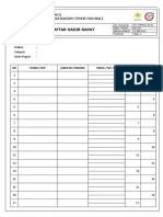 Formulir Daftar Hadir - Sesuai Format SMK3