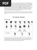 Siddham Alphabet