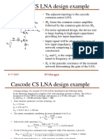 Cascode CS LNA Design Example
