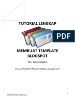 Tutorial Lengkap Membuat Template Blogspot PDF