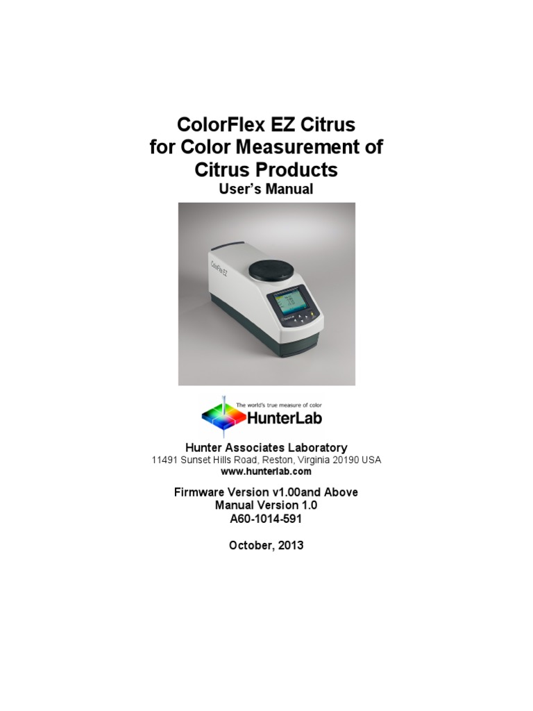 Colorflex Ez Citrus User Manual | PDF | Usb | Computer Keyboard