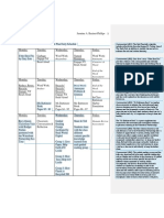 Unit Plan Daily Schedule