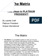 The Matrix: Five Steps To PLATINUM President!
