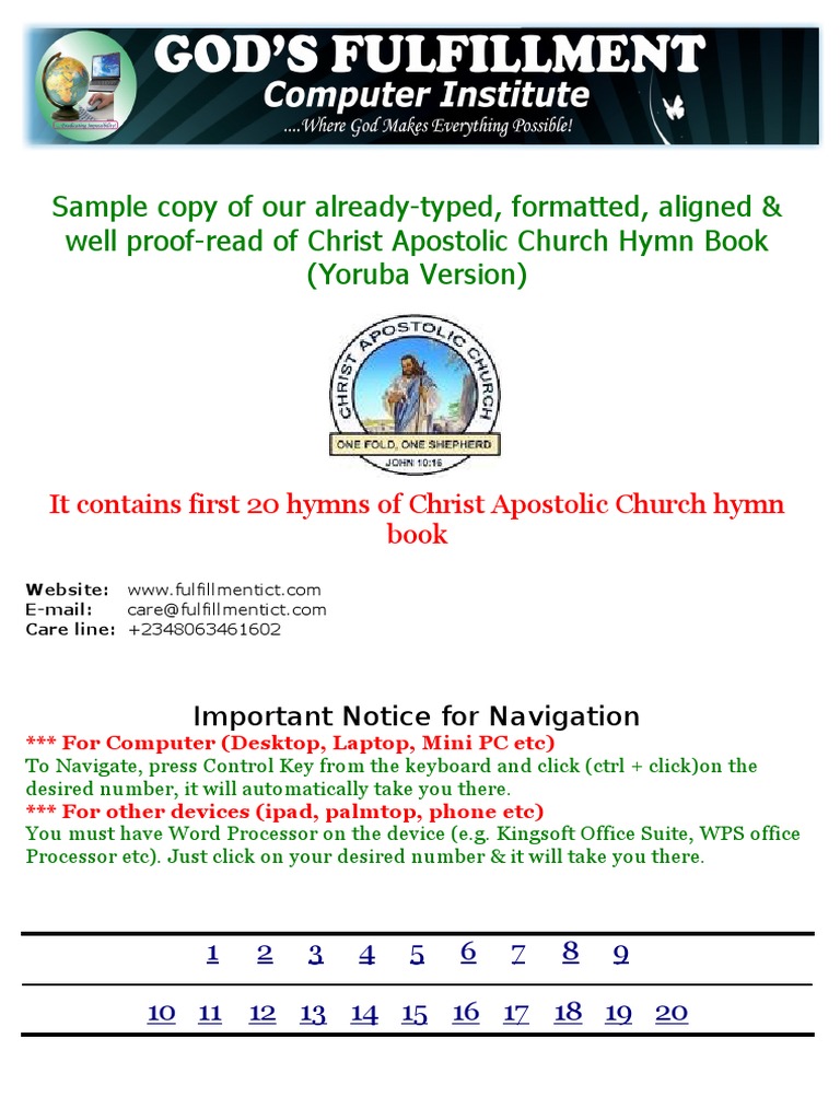 cac hymn book free download pdf