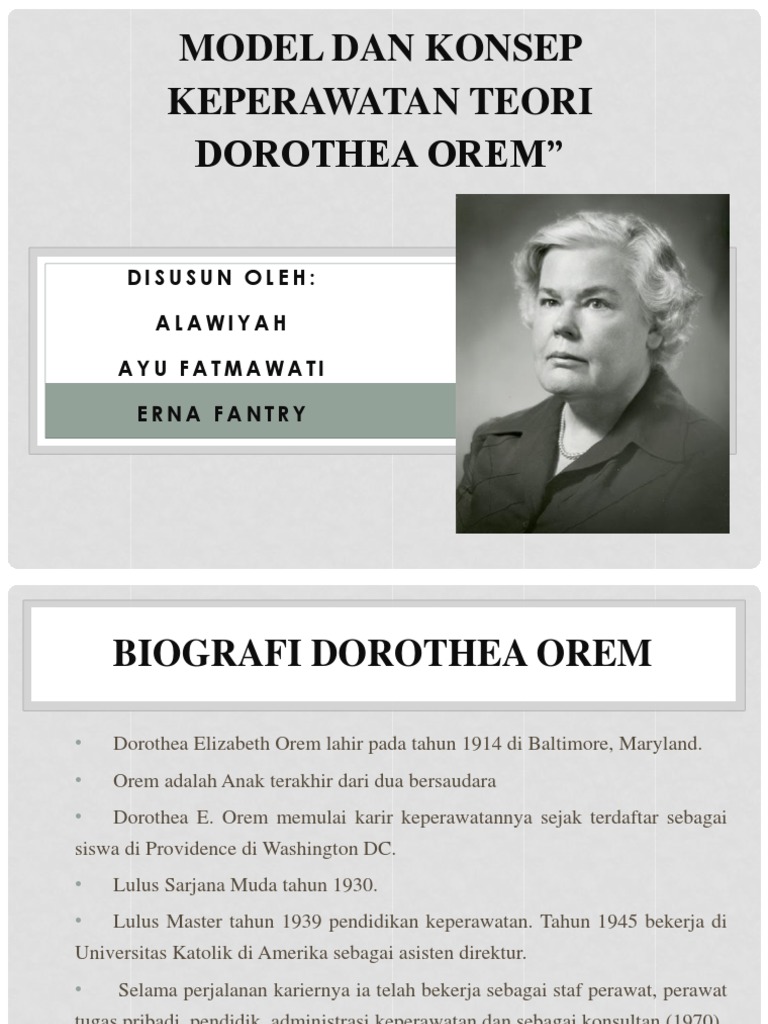 MODEL DAN KONSEP KEPERAWATAN TEORI DOROTHEA OREM.pptx
