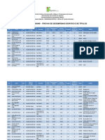 Edital 10-2016 - Resultado Preliminar - Desempenho Didático e Títulos