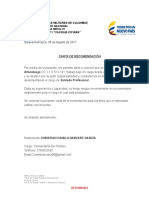 Carta de Recomendacion Laboral SS MATEUS