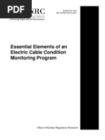Essential Elements of an Electric Cable Condition Monitoring Program