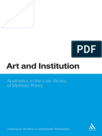 (Studies in Continental Philosophy) Rajiv Kaushik-Art and the Institution of Being_ Aesthetics in the Late Works of Merleau-Ponty  -Continuum (2011).pdf