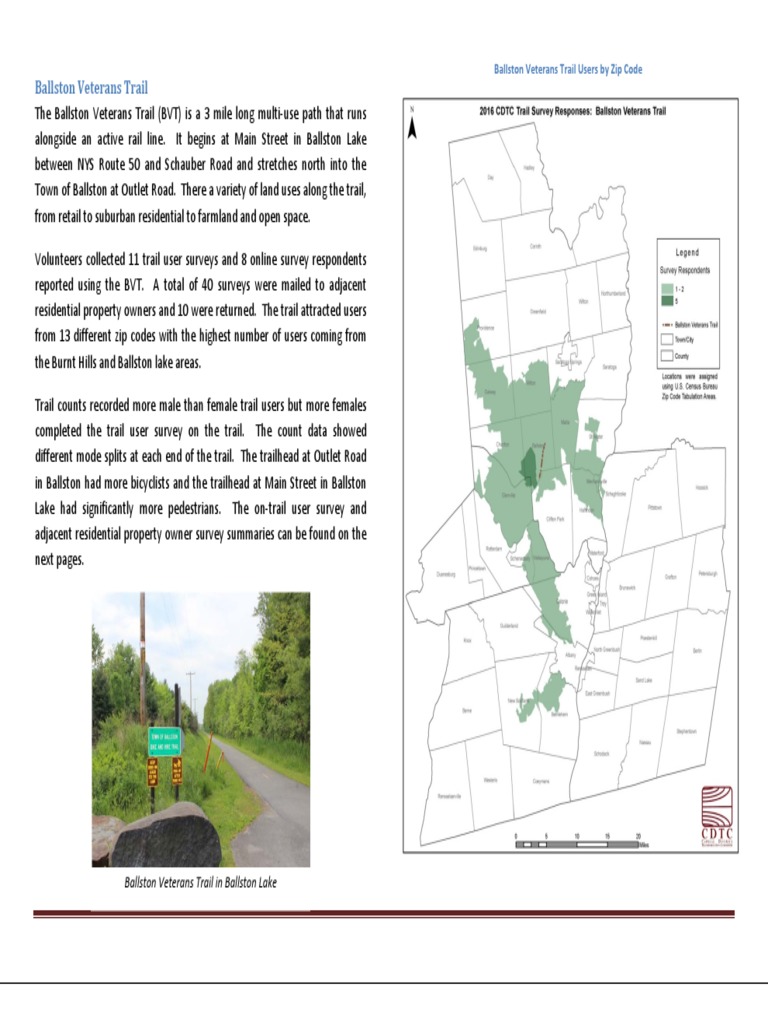 Ballston Veterans Trail Profile PDF Trail Transport