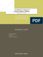 Multimedia Project Management (MPM) : Potential Client
