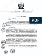 Guia para Agua Potable Rm-173-2016-Vivienda