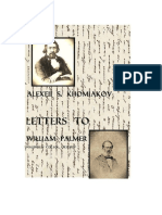 Alexei Khomiakov - Letters To William Palmer