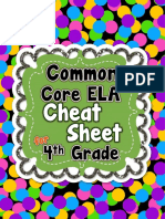 4 Thgradecommoncoreelastandardscheatsheetallstandardson 1 Page