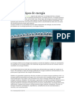 Diferentes Tipos de Energia