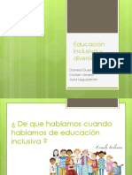 Educación Inclusiva y Diversidad