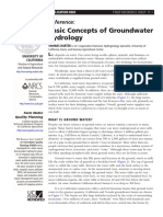 Basic Concepts of Groundwater Hydrology: Reference