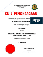 Sijil Penghargaan Penceramah