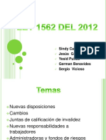 LEY 1562 DEL 2012