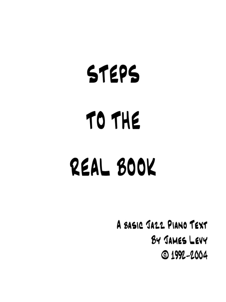 Steps To The Real Book PDF Musical Compositions Jazz