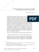 Fanfani-Profesionalizacion Docente PDF