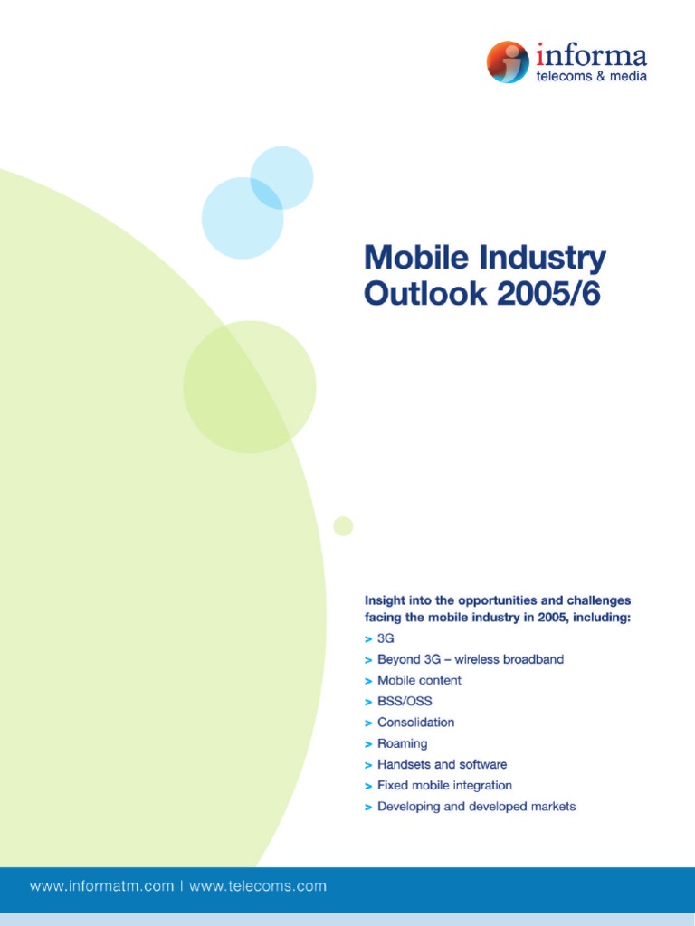 Report On The Mobile Industry | PDF | 3 G | Wi Max
