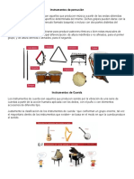 Instrumentos de percusión: tipos y características