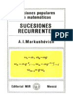 Ed MIR - Markushevich - Sucesiones Recurrentes PDF