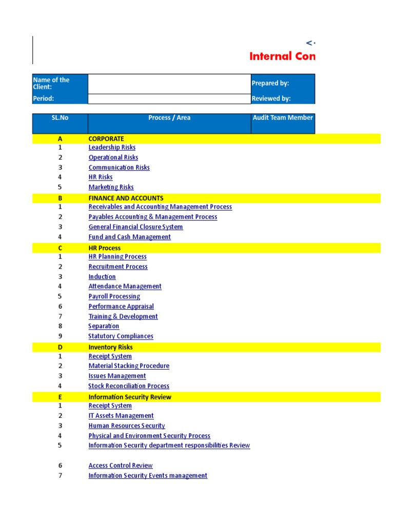Internal Audit Programme | PDF | Debits And Credits | Audit