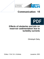 2003_Oehy C_Effects of Obstacles and Jets on Reservoir Sedimentation Due to Turbidity Currents