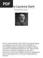 Henry Laurence Gantt: The Gantt Chart Thinker