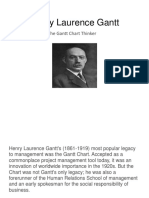 Henry Laurence Gantt: The Gantt Chart Thinker