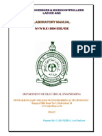 Iv Eee I Sem MPMC Lab Manual (Ee432) PDF