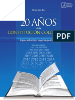 20 Años de La Constitucion Politica Colombiana