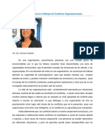 La Inteligencia Emocional en El Manejo de Conflictos Organizacionales