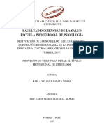 Proyecto de Tesis Psicologia