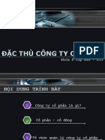 Đặc thù công ty cổ phần