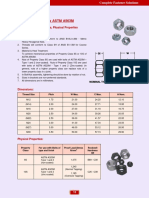 Heavy Hexagon Nuts ASTM A563M: Metric Series - Dimensions, Physical Properties