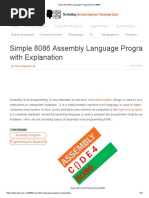 Know Assembly Language Programming of 8086