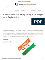 Know Assembly Language Programming of 8086