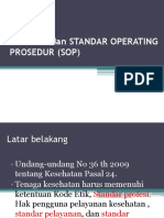 Standar Dan Standar Operating Prosedur (Sop) 2