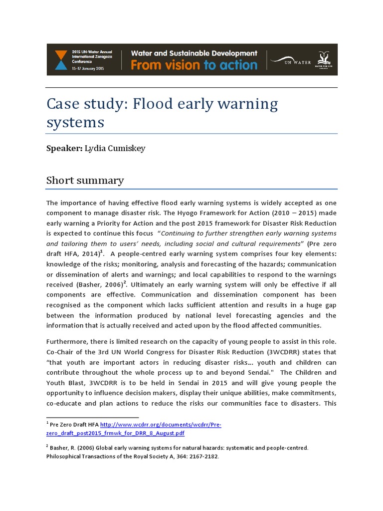 Flood Early WS PDF | PDF | Disaster Risk Reduction | Flood