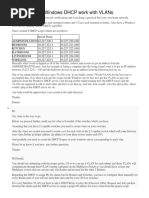 How Do I Make Windows DHCP Work With VLANs