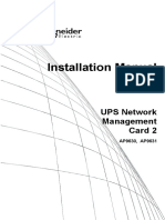 Installation Manual: UPS Network Management Card 2