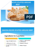 Wantan Recipe Stuffed Ground Beef