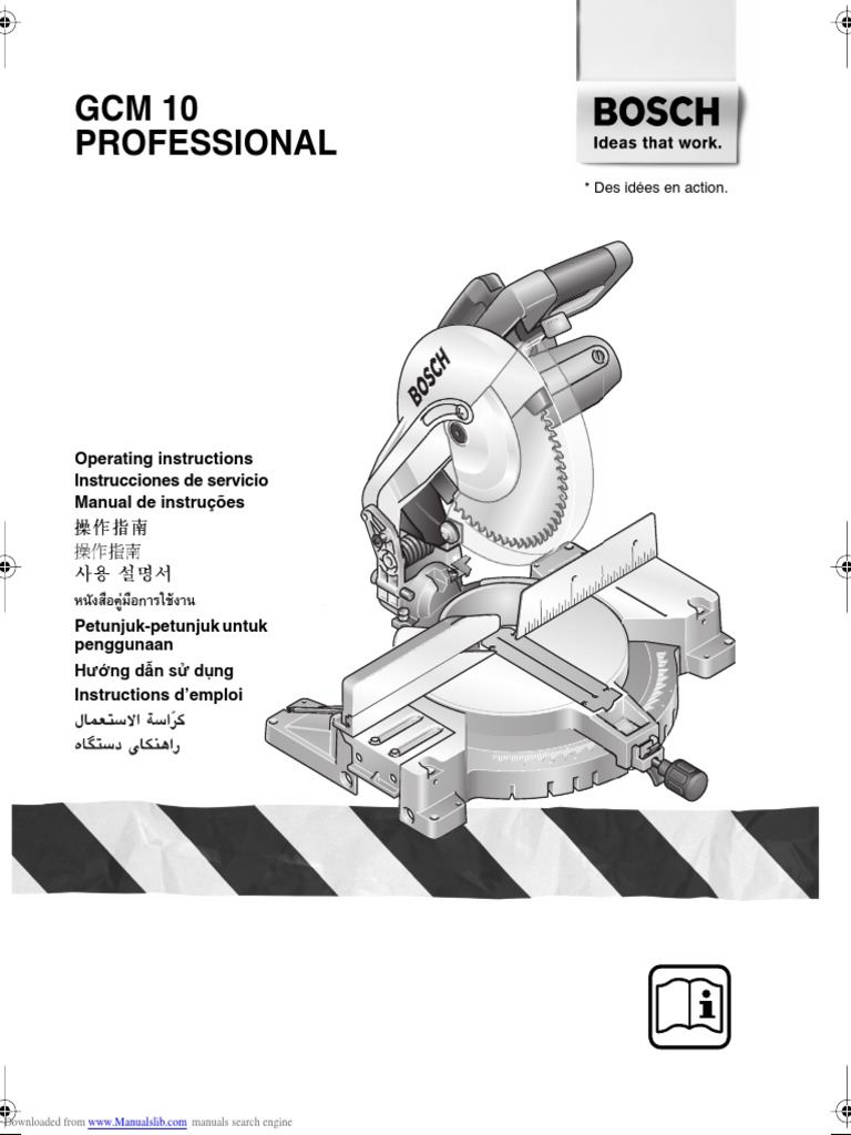 Bosch Gcm 10 Professional Pdf Screw Electrical Wiring