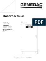 Owner's Manual: Automatic Transfer Switch